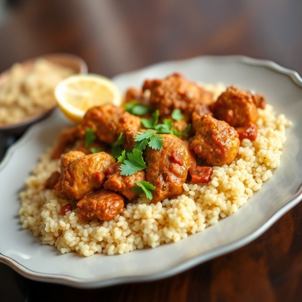 Moroccan Chicken Tagine with Couscous