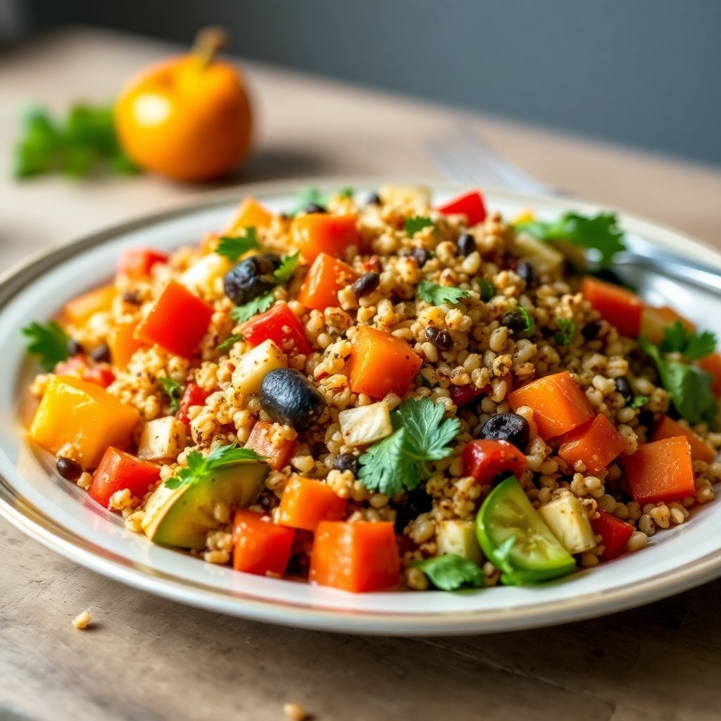 Autumn Vegetable Quinoa Salad