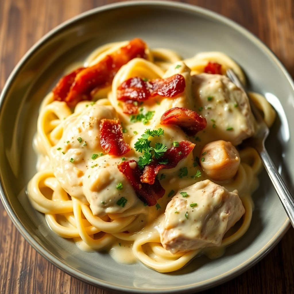 Creamy Keto Chicken Carbonara