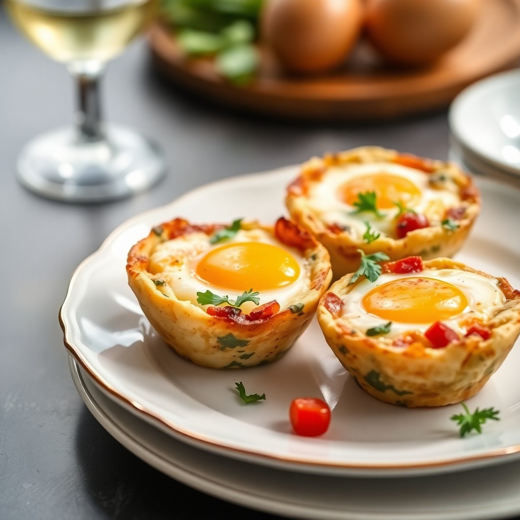 Mediterranean Baked Egg Cups