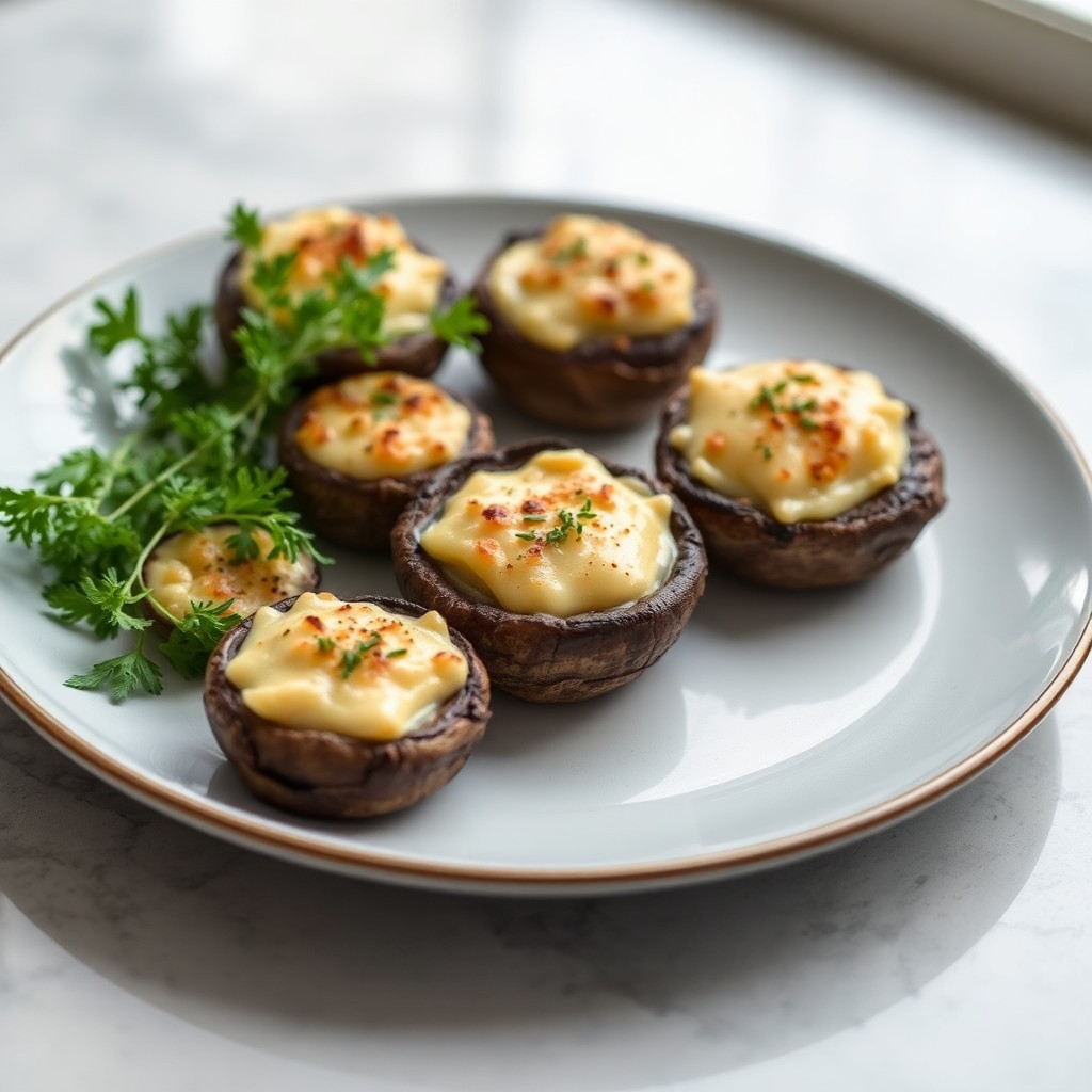 Creamy Keto Mushroom Bites